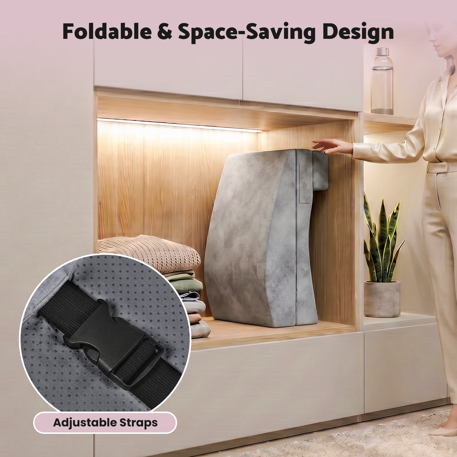 Advwin Foldable Lash Bed Topper with Lash Pillow