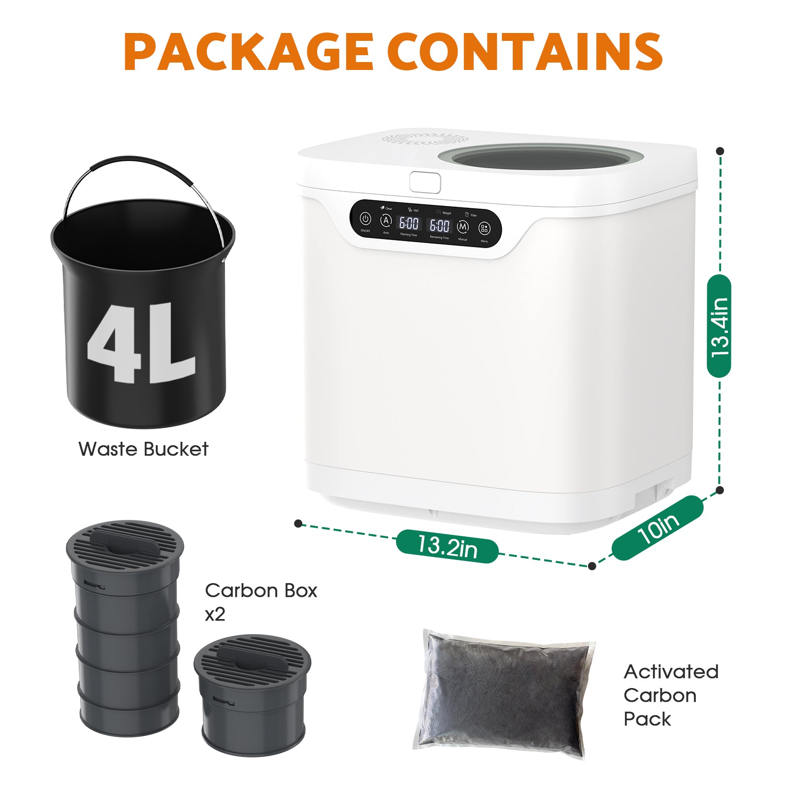 Advwin 4L Electric Composter for Kitchen