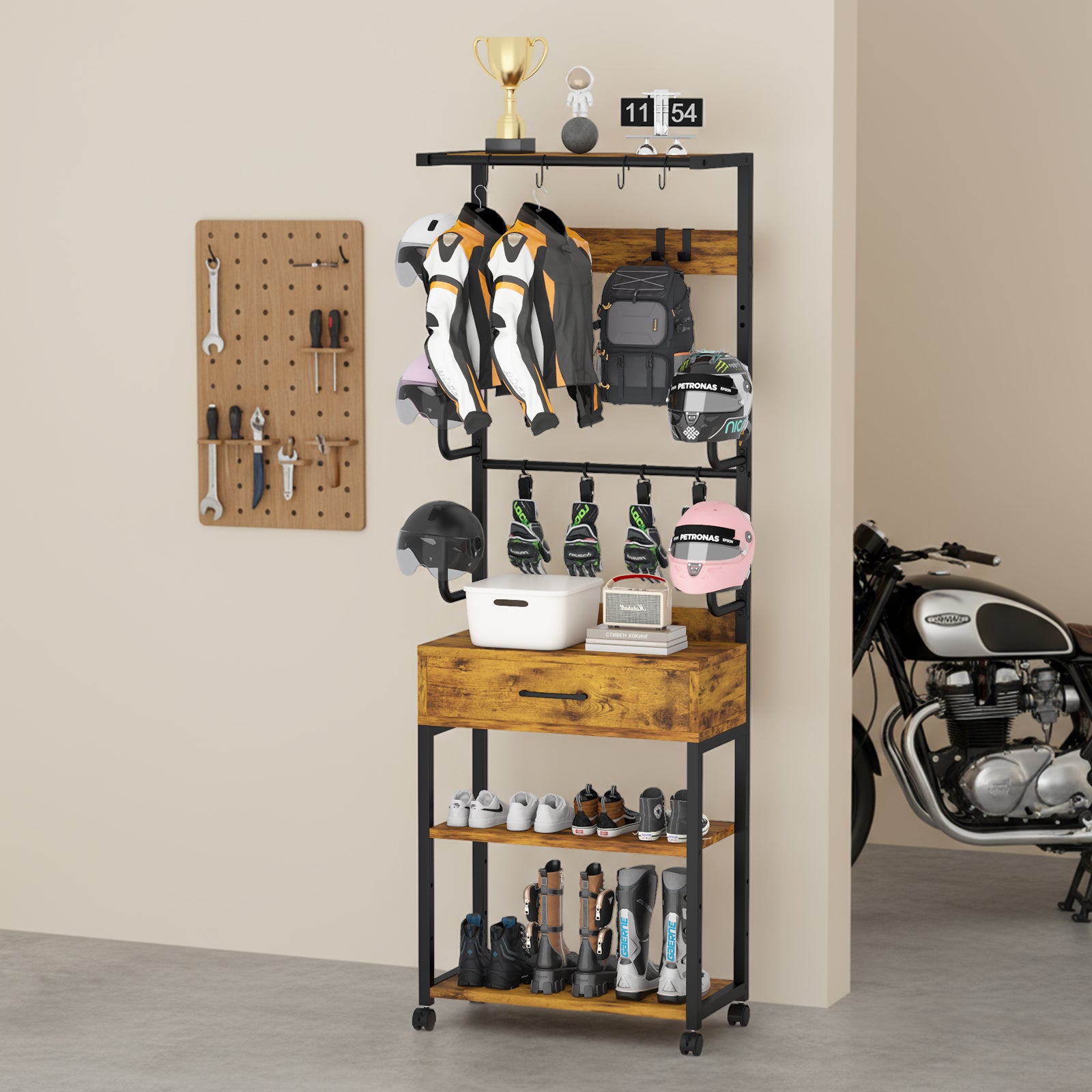 Advwin Helmet & Gear Storage Rack