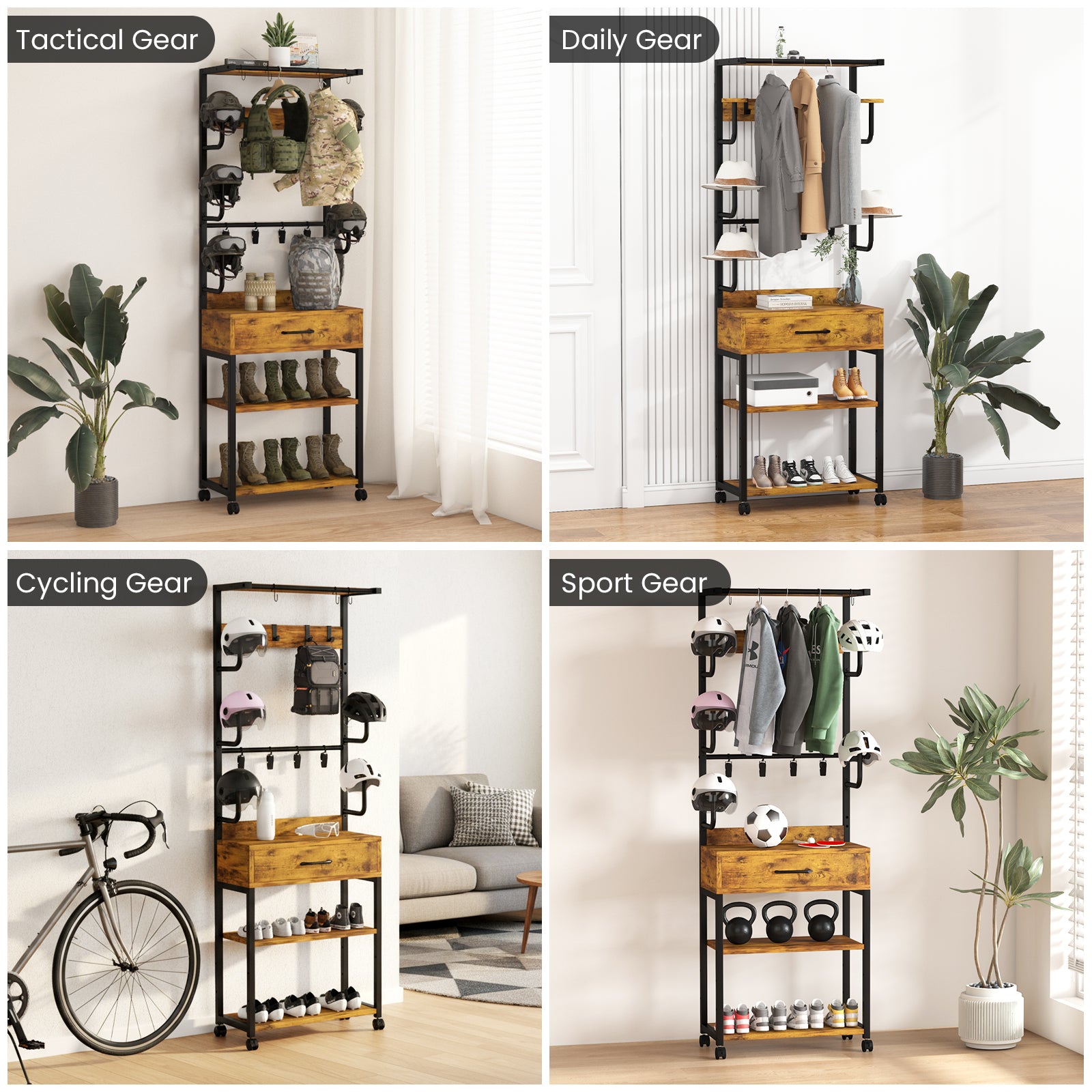 Advwin Helmet & Gear Storage Rack