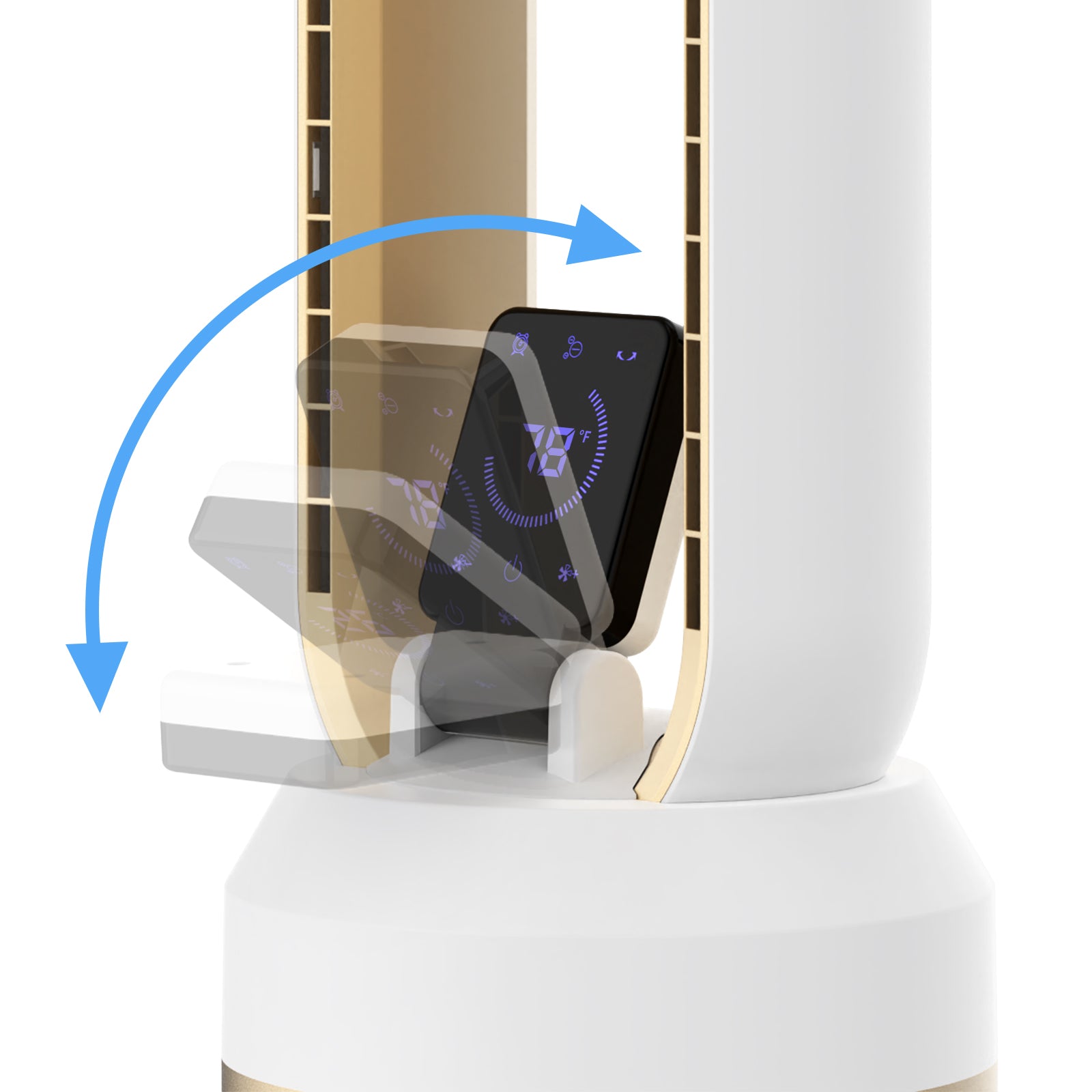Advwin Electric Bladeless Fan with Touch Screen